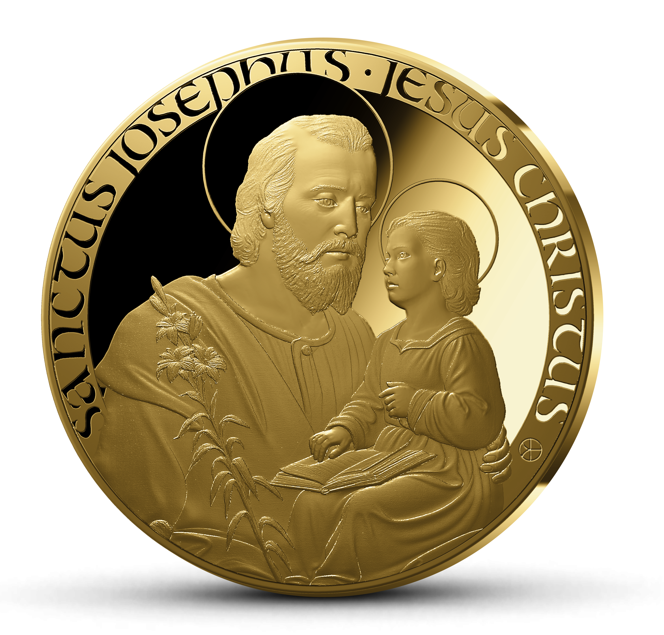 Magyar Éremkibocsátó Kft. - Szent József és a kis Jézus színarany érem