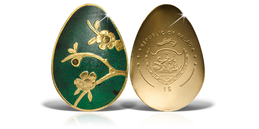 Magyar Éremkibocsátó Kft. - Színarany Fabergé tojás érme Magyar Éremkibocsátó Kft. - Színarany Fabergé tojás érme