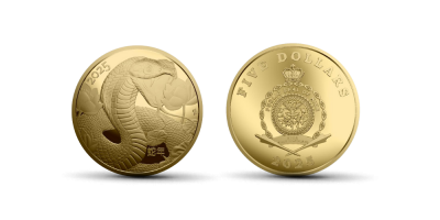 Színarany 1/10 unciás kígyó érme