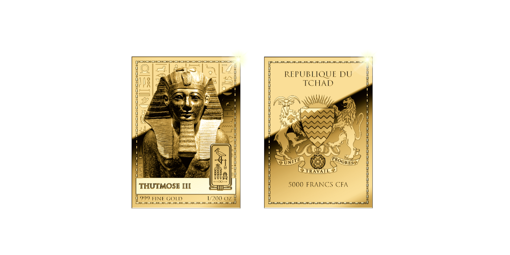 Magyar Éremkibocsátó Kft. -  Színarany III. Thotmesz fáraó érme