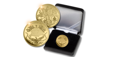 Trianon színarany emlékérme a 105. évforduló tiszteletére díszdobozban!