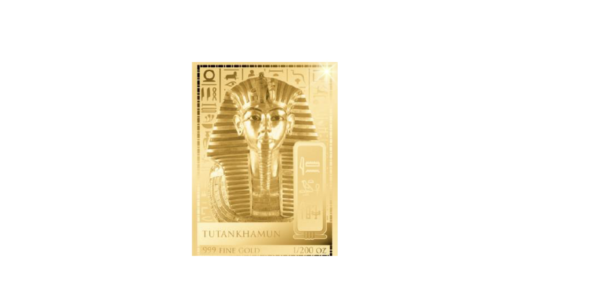 Magyar Éremkibocsátó Kft. -  Színarany Tutanhamon fáraó érme