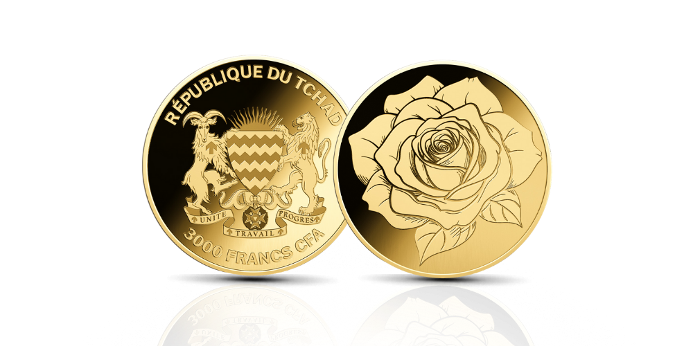 Magyar Éremkibocsátó Kft. - Színarany  rózsa érme Valentin napra