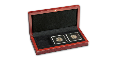 VOLTERRA fa érmetartó díszdoboz 3 db QUADRUM  kapszulához